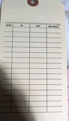 100 3 Part Hanging Inventory Tags Three Copy Control Label Product Carbon Buy