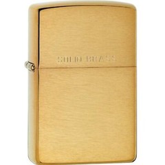 BRUSHED BRASS W/O SOLID BR ENG