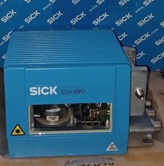 Lot of 2 SICK CLV490-0010 Optic Bar Code Scanner CLV-490 w/Interface & Mount