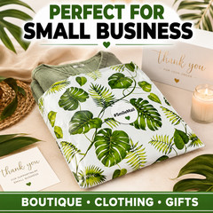 Banana Leaves Poly Mailers 10×13 Self Seal Boutique Packaging Bags