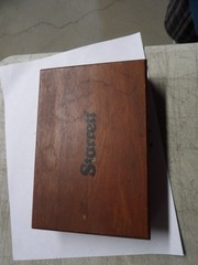 STARRETT # 384 4- Pair Steel Parallel Set in Wood Case used Free S&H