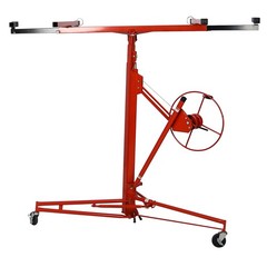 FOREOCELIV 11ft Drywall Lift Panel Hoist Jack Lifter 150 lbs Ceiling Wall Red