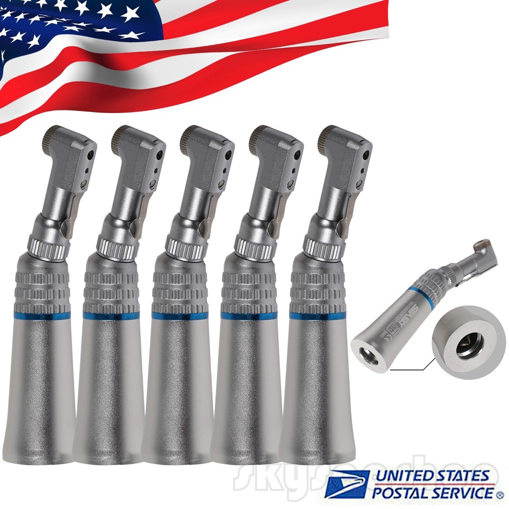 5pcs Dental Slow Low Speed Contra Angle Handpiece Winkelstück Latch Chuck zf1
