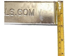 RotoMetals Zinc Ingot 99.7% min About 3.5 pounds Great for Small Castings/Weight