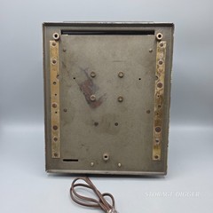 VTG Stromberg Model 14 Time Clock Corded Gray Metal Case Industrial Punch Clock