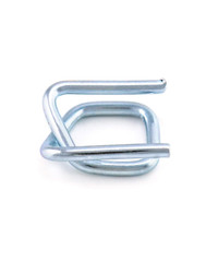50PCS 1/2” Metal Wire Buckles for Polypropylene Cord Strapping Silver Steel