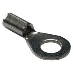 (100) Non-Insulated 22-18 Gauge #8 Ring Terminal Uninsulated Wire Connector USA