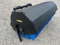PROWORKS 84″ Hydraulic Angle Broom Skid Steer Attachment Half Poly Wire Brush