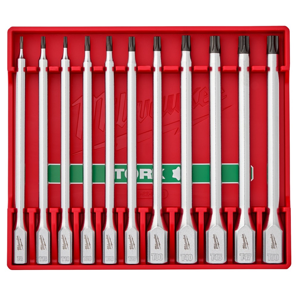 Milwaukee 48-22-9534 11pc Long TORX Bit Socket Set 1/4 3/8 Drive