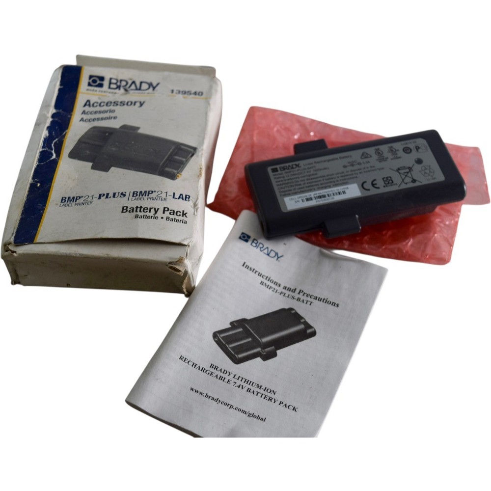 NEW Brady BMP21-PLUS-BATT Lithium-Ion Rechargeable Battery Pack 7.4V 1620mAh 12.