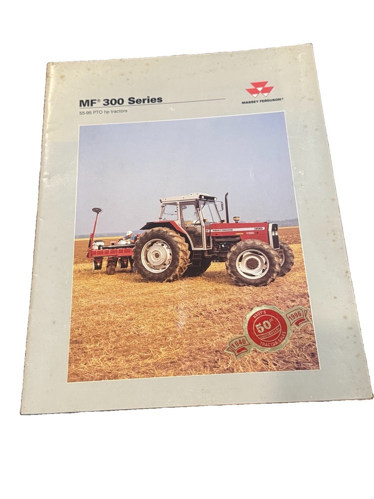 Massey Ferguson MF 300 Series Tractor Sales Brochure 1996 55-95 PTO HP