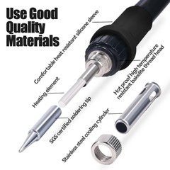 Soldering iron Kit Station Hot Air Gun Heat Desoldering Rework station Welding
