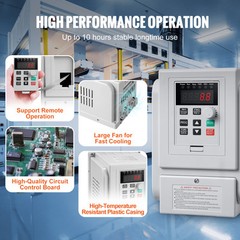 5HP 4KW 220V Variable Frequency Drive VFD for 3-Phase Motor Speed Control