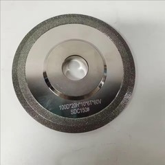 Diamond Grinding Wheel 4 Inch V-Shaped Groove 60 Degree Fine Grit 320