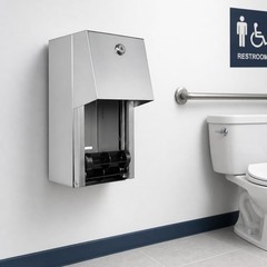 Commercial Toilet Paper Dispenser – 304 Stainless Steel Double Roll Holder – …