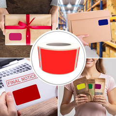 Bright Color Labels 2X1.2 Inch for Moving and Storage in Neon Green (50Mm X 31Mm