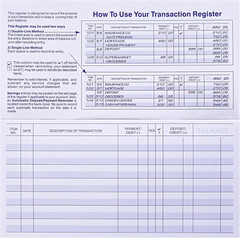 24 PCS Check Registers for Personal Checkbook, Easy to Read Checkbook Register