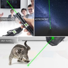 Green Laser Pointer Star Visible Beam Light 2mw Rechargeable Lazer Pen