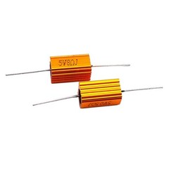 5W Golden Aluminium Load Resistor Wirewound Various Values – 0.1 Ohm to 10K Ohm