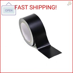 Black Aluminum Foil Tape High Temp Heavy Duty Adhesive HVAC Sealing Hot Cold Air