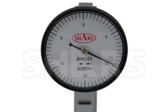 Shars 1.5” White Face Dial Test Indicator .030 0-15-0 .0005” 44mm Long Probe !]