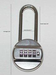 Vault Locks Re-settable Set-Your-Own Combination Padlock 2-3/4-inch Long Shackle