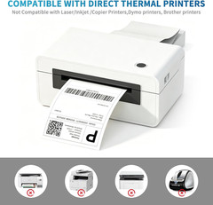 4×6 Thermal Fold Shipping Labels, Pack of 500, with Nelko, JADENS, ASprink, P…