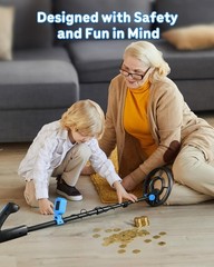 Metal Detector for Kids, Waterproof Kids Metal Detector, 7.4 Inch Search Coil wi