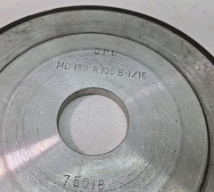 Lot of 3-DPI Diamond 6 “x 1.25” Type 12-Dish Diamond Grinding Wheel-USA-BB