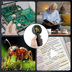 Digital Magnifier 2.4″ Screen 100X Magnifying Glass 1080P Camera Video LED Light