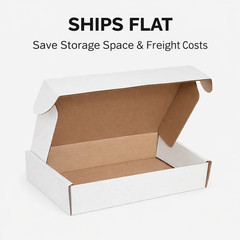 12 1/8 x 9 1/4 x 3″ White Deluxe Literature Mailers 200#/ect 32 50/Case