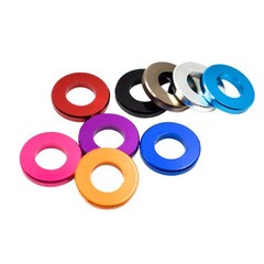 100PCS Aluminium Anodised M4 M5 M6 M8 Metric Colourful Flat Washer Spacer Gasket