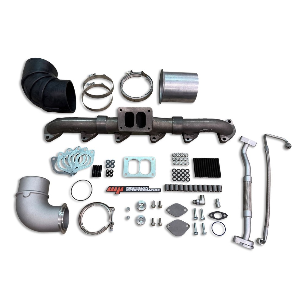 CAT C11/C13 229-3567 Single Turbo T6 Manifold Complete Install Kit