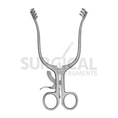 Weitlaner Retractor 4.5″ 3X4 Prong SHARP Stainless Steel German Grade