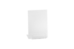 Dazzling Displays Clear Acrylic Slanted Sign Holder 8.5 x 11 – clear