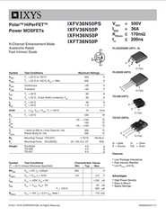 2PCS IXFH36N50P IXYS MOSFET N-CH 500V 36A 540W RDS(on) 170 mΩ trr ≤ 200n TO247AD