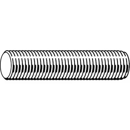 Fully Threaded Rod, 5/16″-18, 3 Ft, Steel, Grade A, Zinc Plated Finish,