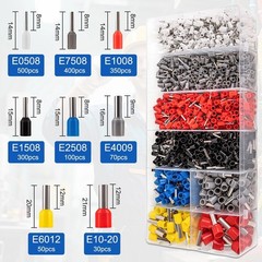 Ferrule Crimping Tool Kit, Wire Ferrules Kit Crimper Pliers with 1800PCS Wire…