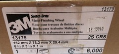 3M Scotch-Brite Multi-Finishing Wheel 13179 6″ x 3″ x 1″ 2S Coarse 6000 RPM