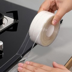 Clear Caulk Tape Self Adhesive, DIY Home Improvement Decor Bathroom & Kitchen…