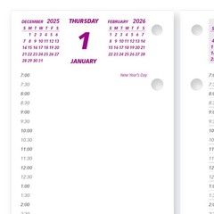 Brownline® 2026 Daily Desk Calendar Refill, 12 Months, January to December,