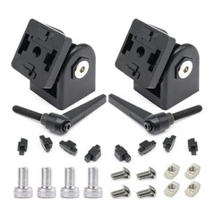 2 Sets Black 3030 Aluminum Extrusion Pivot Hinge Swivel Degree Angle Bracket …