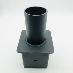 4 Inch Square Pole Bracket Tenon Adapter, Pole Top Mount for LED Street Light