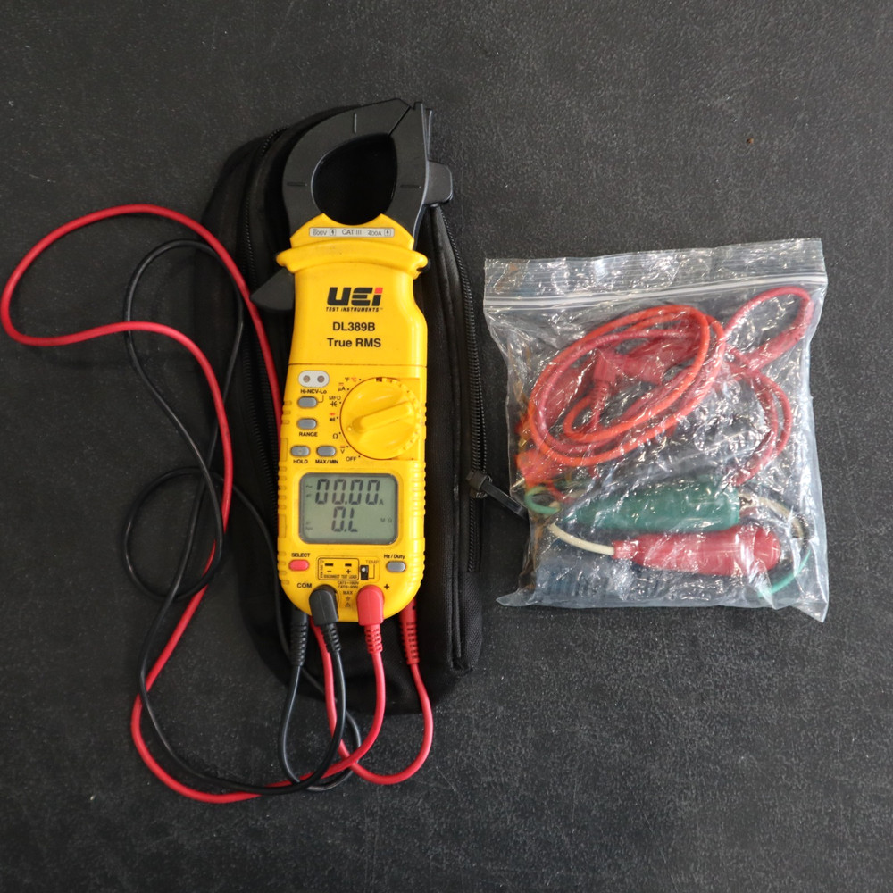 UEi DL389B True RMS Dual Display Clamp Meter with Temperature