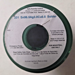 Kester 24-7068-6401 Solder Wire, Water Soluble, Lead Free, SAC305, 3.3%, 0.020′,