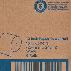 Georgia Pacific enMotion Paper Towel Rolls 10″ x 800′ White 1 Ply – 6 Rolls