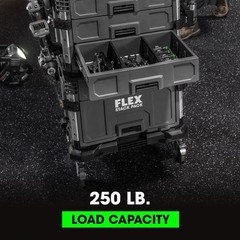 Flex FS1701 Stack Pack Dolly 250 lb Capacity with 360 Casters – Brand New