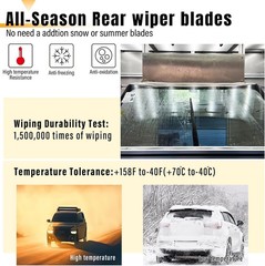 AUTOBOO 12 Inch Rear Wiper Blade Replacement for Toyota Rav4 2001-2023
