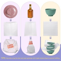 390 Pcs Moving Supplies, 270 Foam Pouches & Foam Sheets, 4 Sizes Packing Foam…