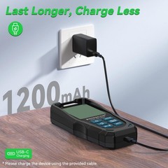 RDINSCOS EMF Detector, Detect All 3 Types of Electromagnetic Radiation Black